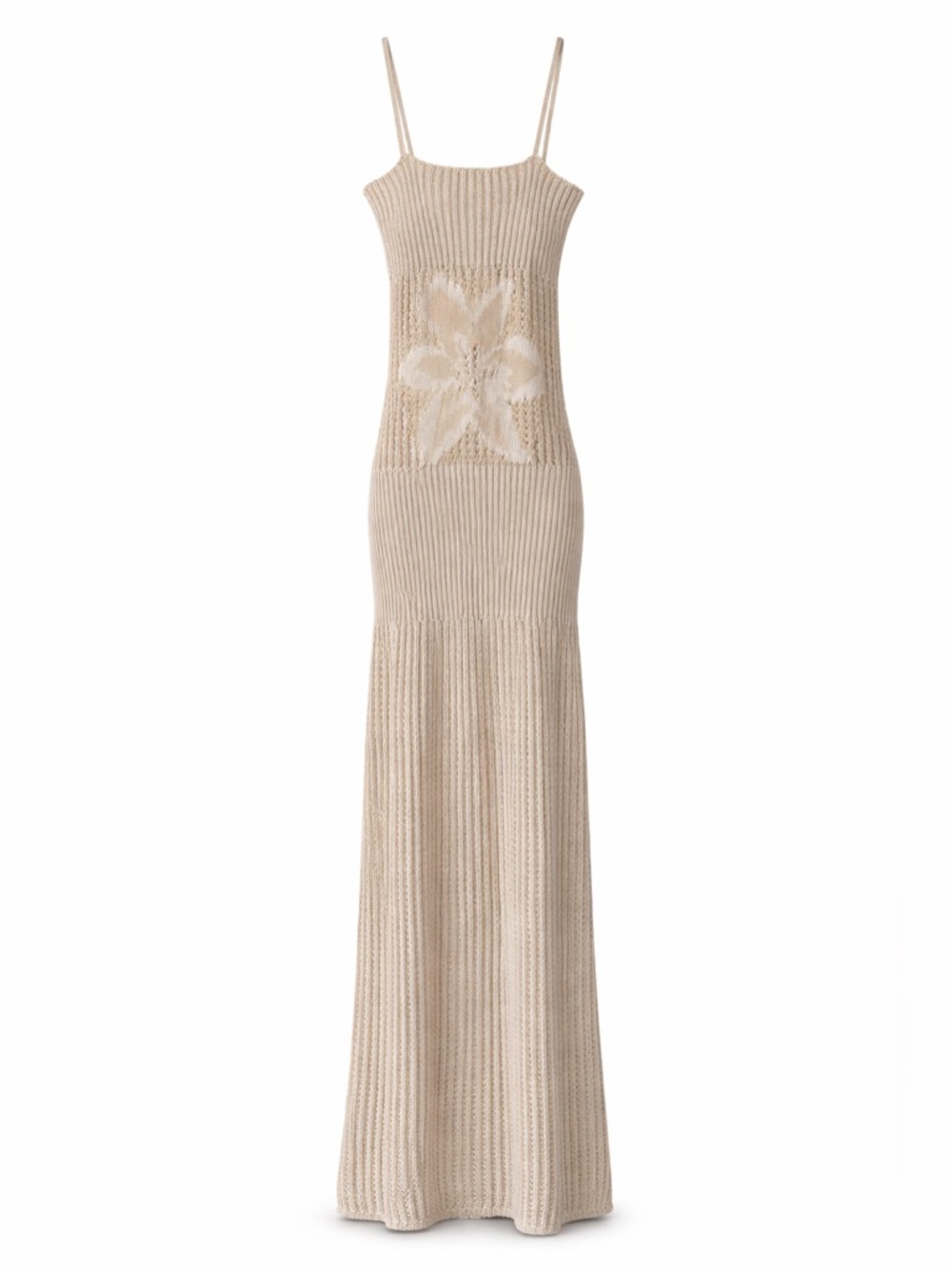 Siedrés x Mango Knit Maxi Dress — Cream, NWT